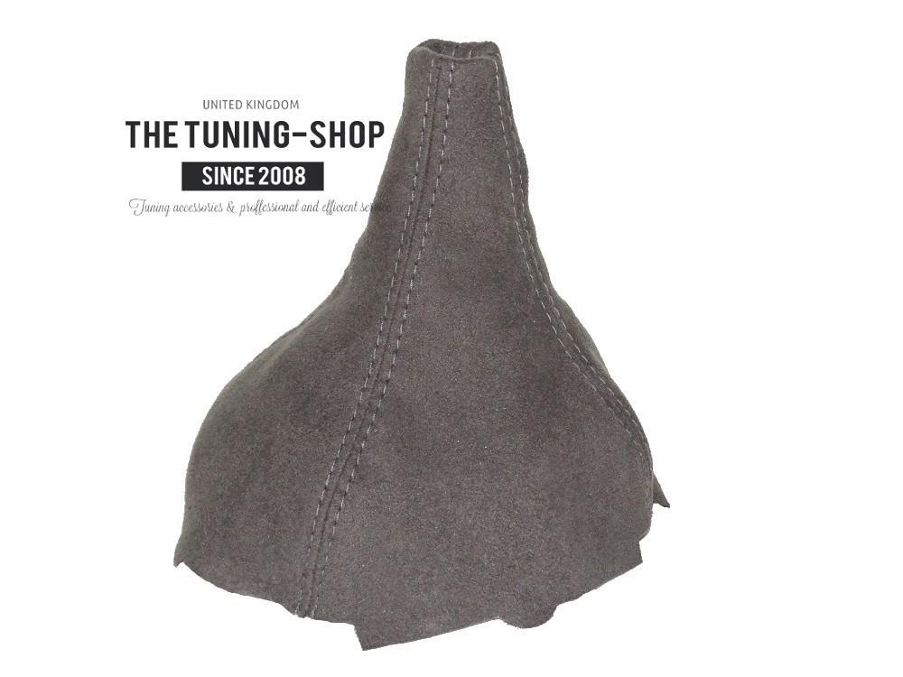 For Mitsubishi Lancer Evo IV V VI 1996-03 Gear Boot Grey Faux Suede