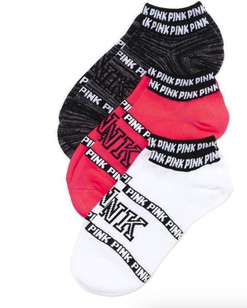 Victoria's Secret PINK No-Show Socks, Set of 3 Pairs