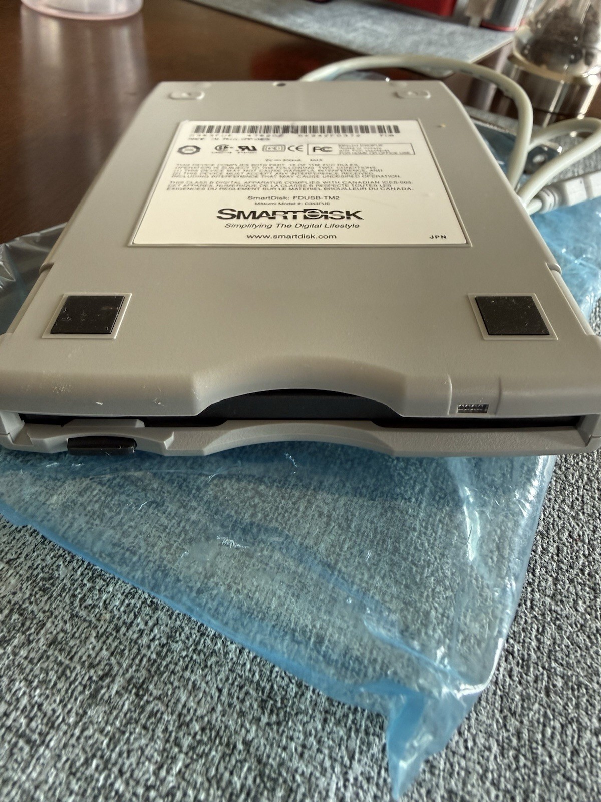 SmartDisk External USB Floppy 3.5” Disk Drive FDUSB-TM2 Mitsumi D353FUE Tested
