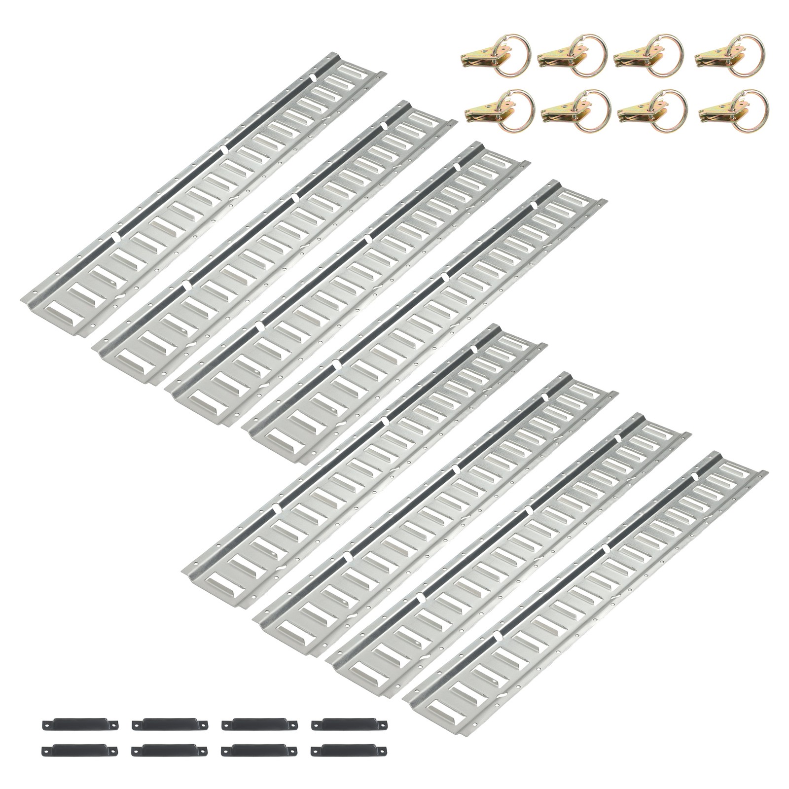 Universal 24 Pack 3' E Track Tie Down Rail System New For Trucks Trailers