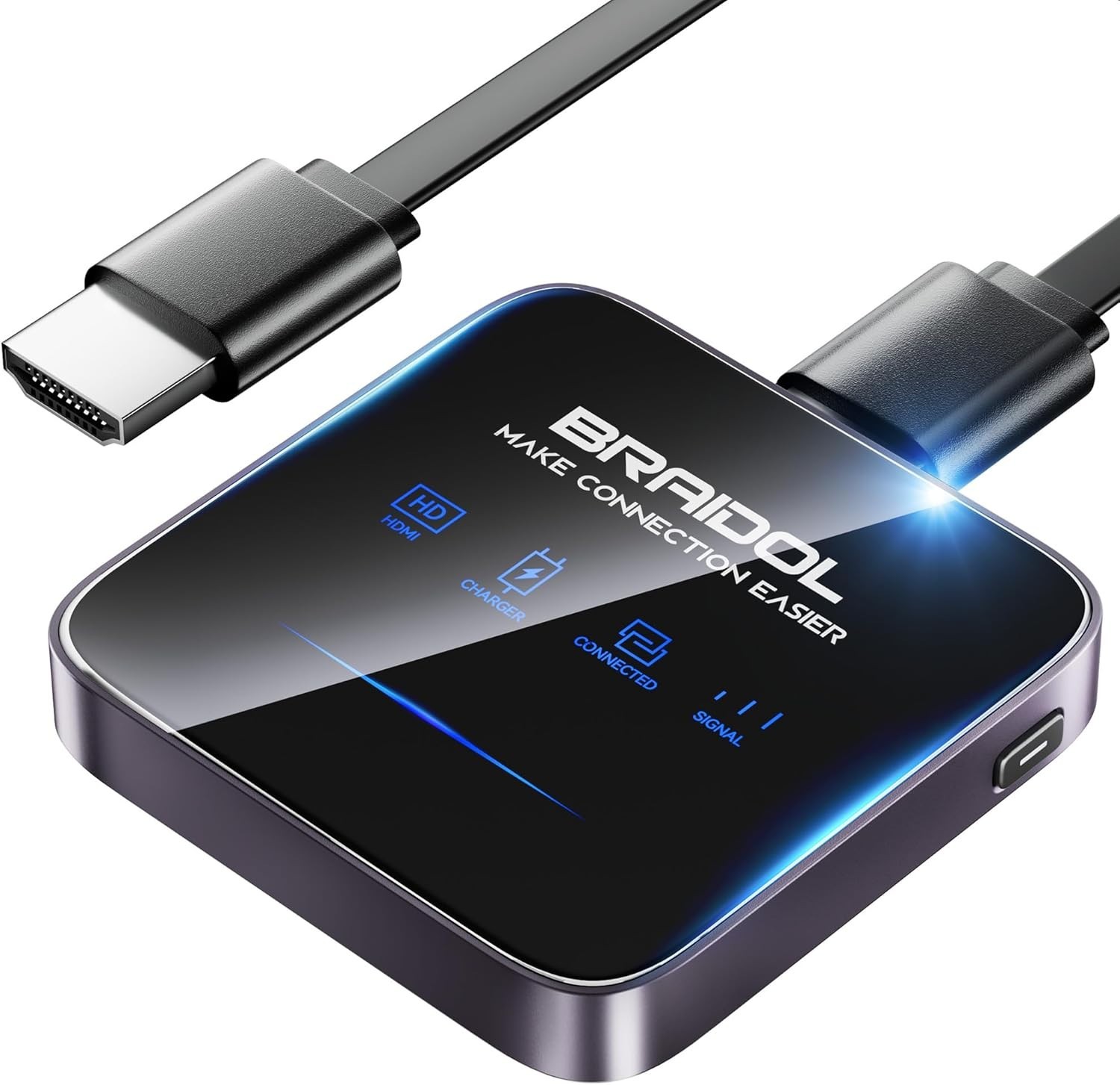 Wireless HDMI Display Dongle Adapter, Transmitter Streaming Media Video/Audio
