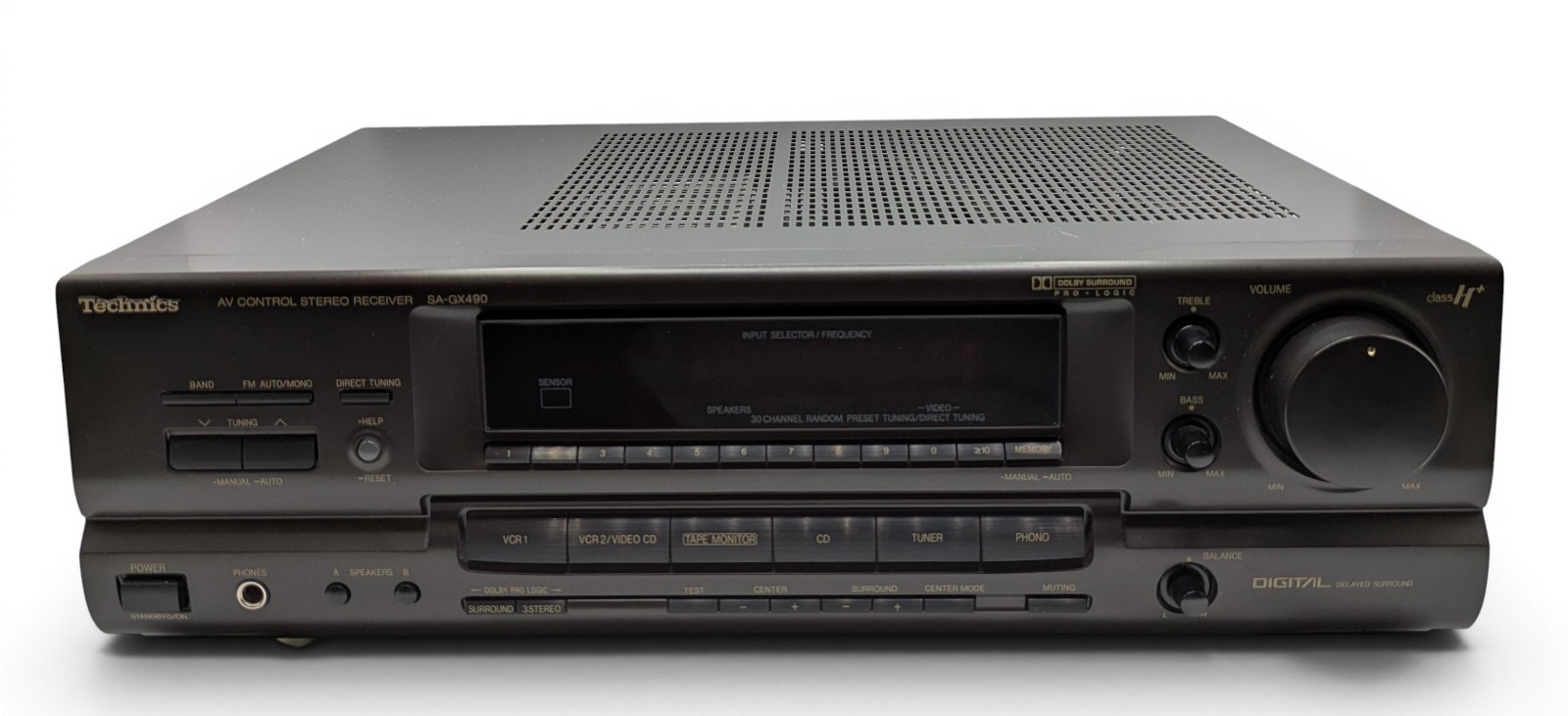 Technics SA-GX490 A/V Surround Receiver 5 Channel TESTED WORKS No Remote