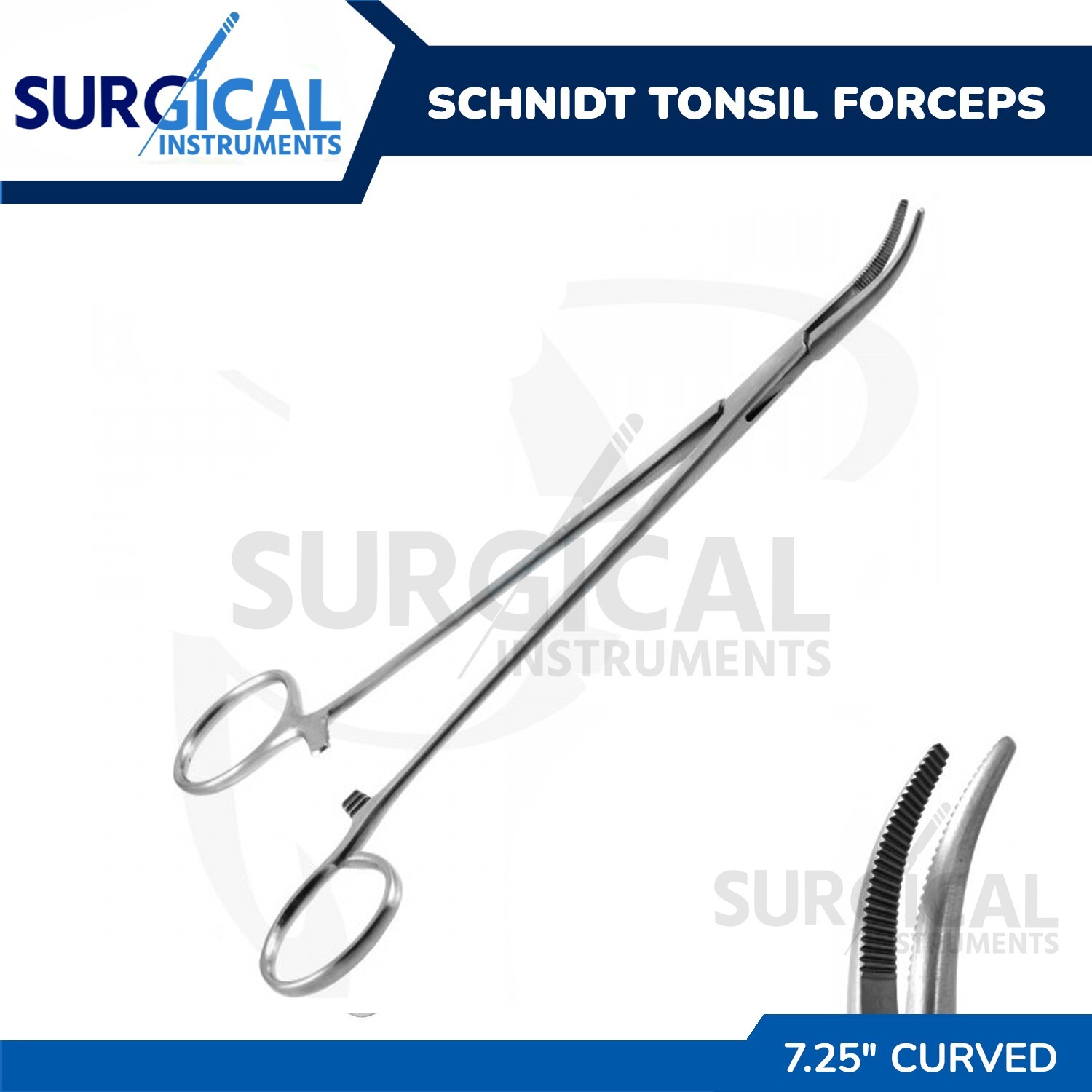 SCHNIDT Tonsil Haemostatic Forceps 7.25" Surgical Stainless Steel German Grade