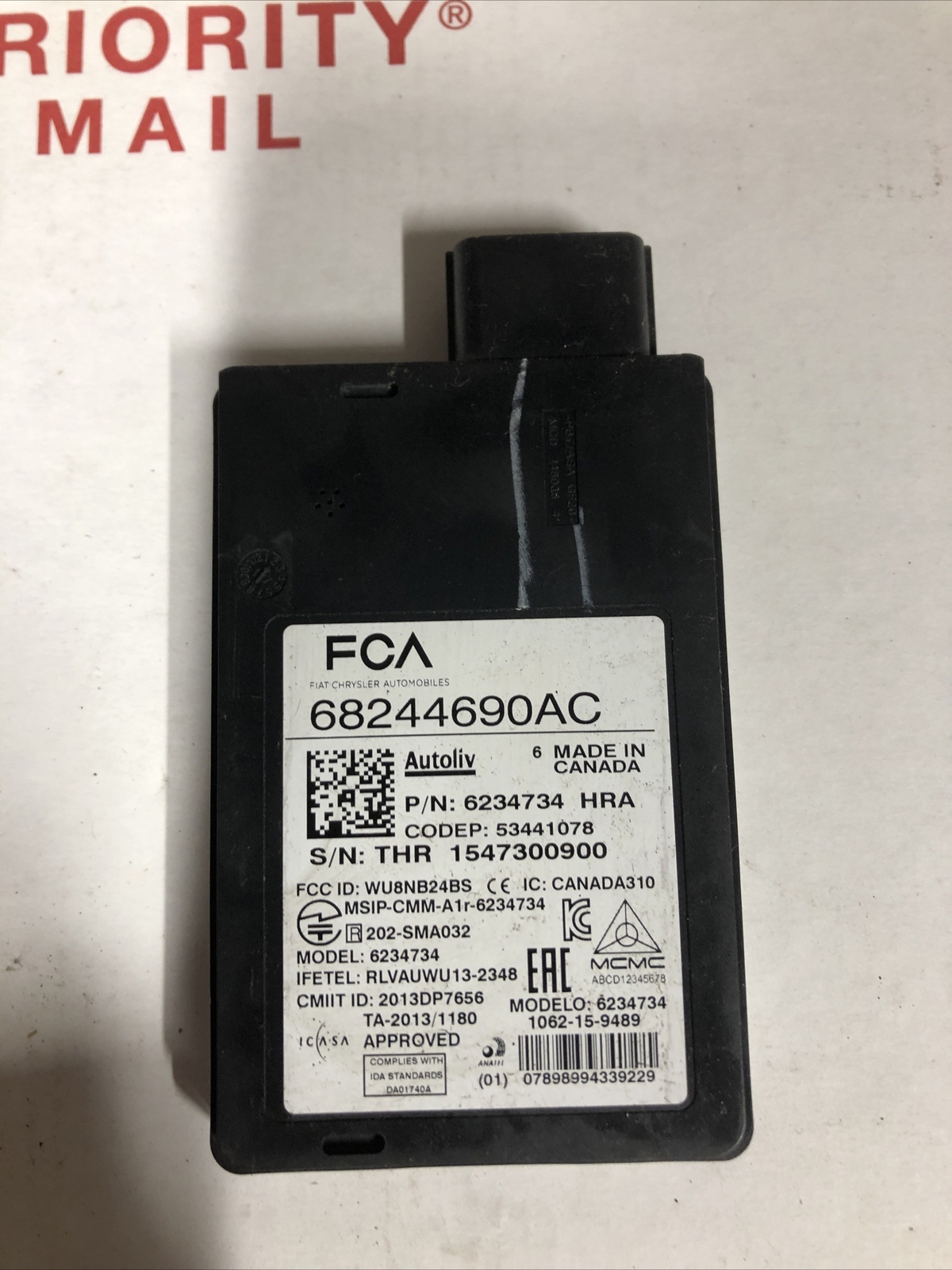 17 18 19 20 21 JEEP COMPASS REAR BLIND SPOT DETECTION MODULE, SENSOR 68244690AC