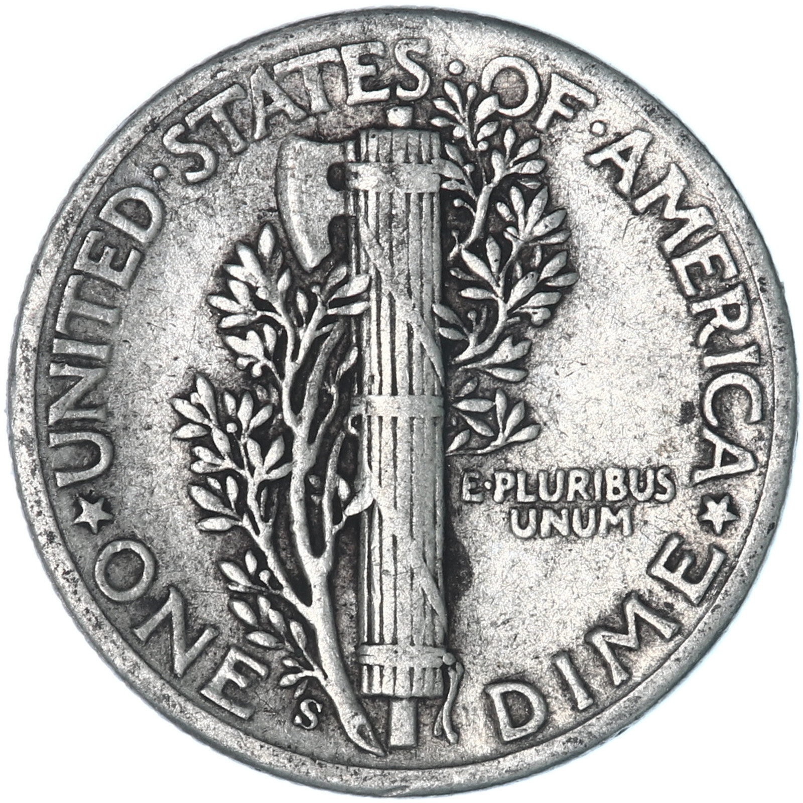 1944 S Mercury Dime 90% Silver Very Fine VF