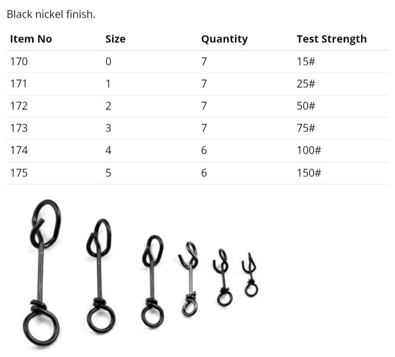 Original Stringease Fastach Clips Size #3 75lb Pack of 10pcs