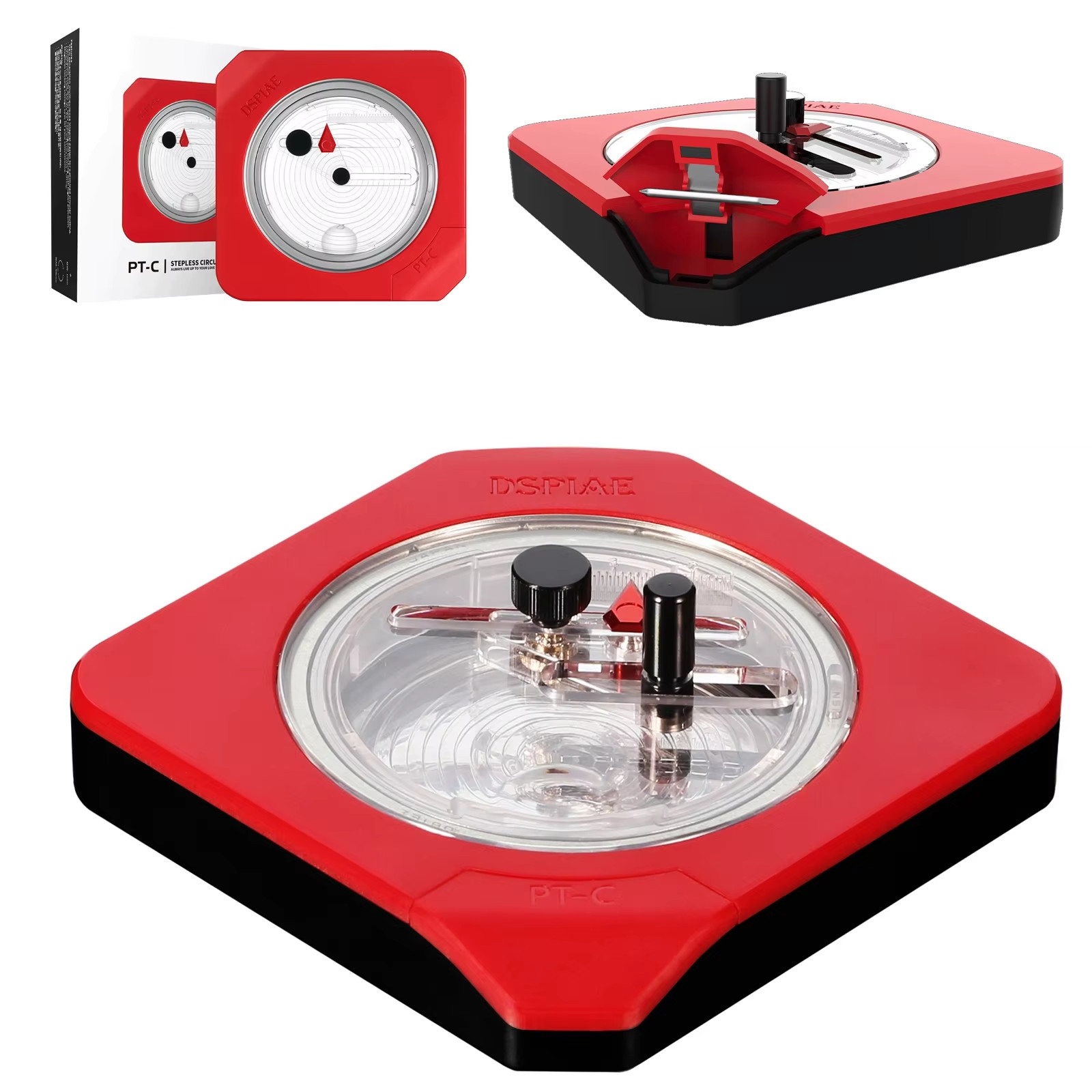 DSPIAE Integral Circular Cutter for 1-50mm Circle with 45° Blade Model Assembly