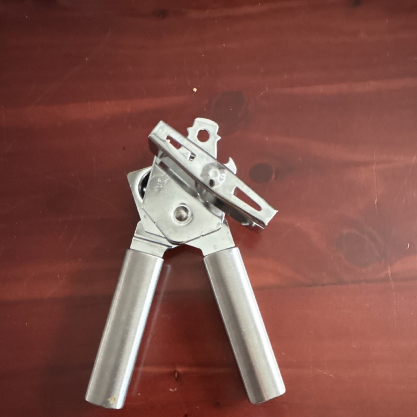 Stainless Steel Manual Can Opener With Ergonomic Handles Silver Kitchen Tool