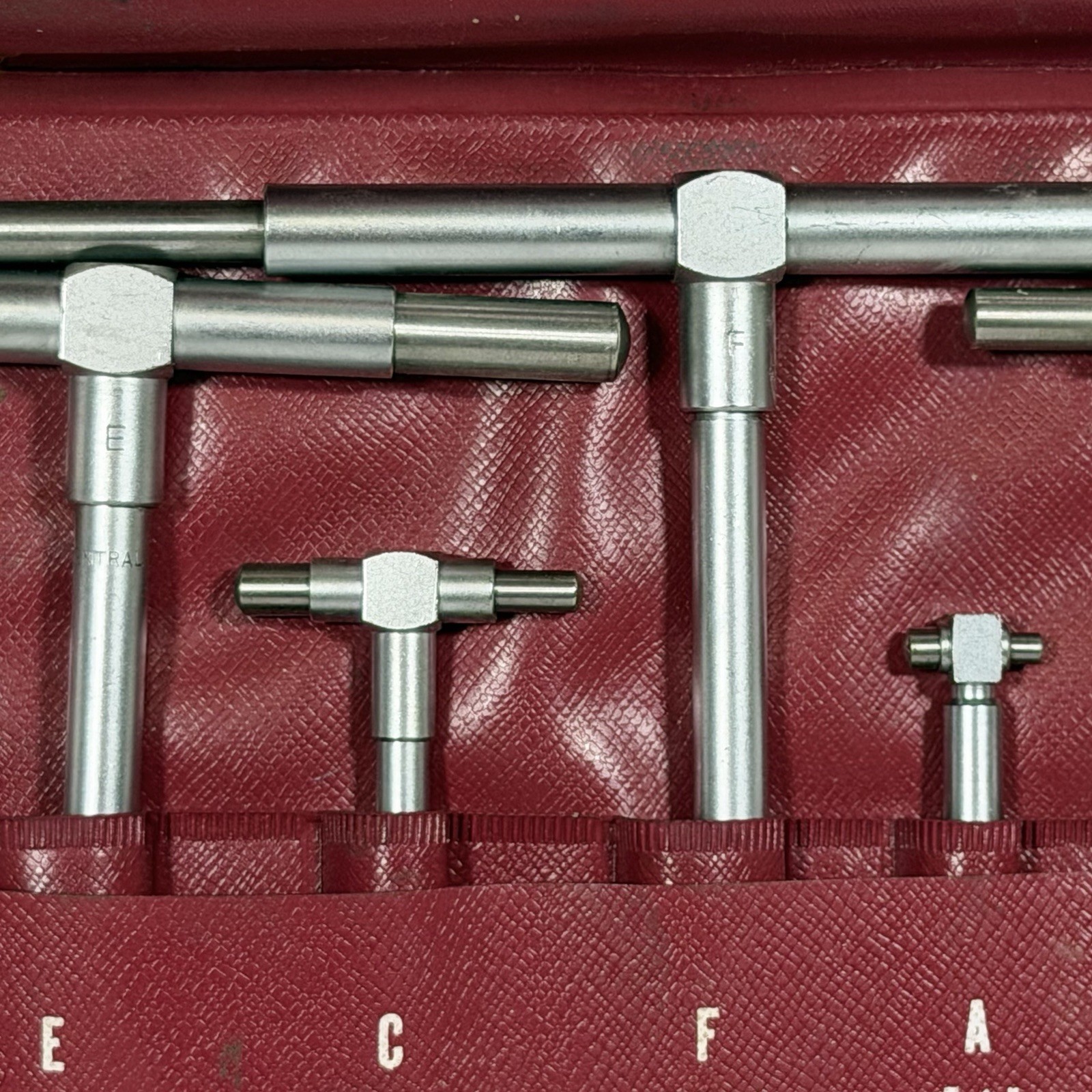 CENTRAL TOOLS INC. TELESCOPING GAGES 6 PCS SET (5/16" - 6")