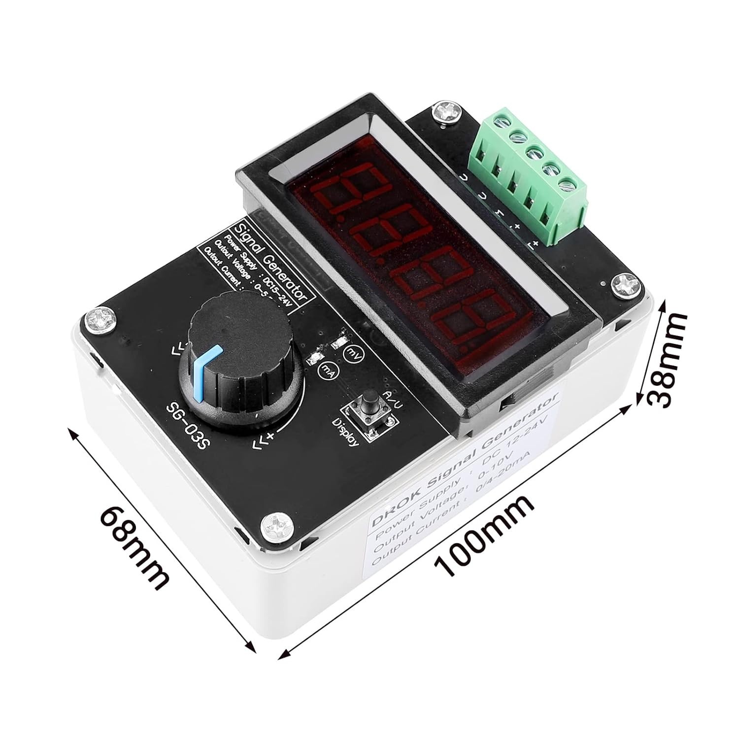 Dual Output Current & Voltage Signal Generator - Perfect for PLC & LED Testing