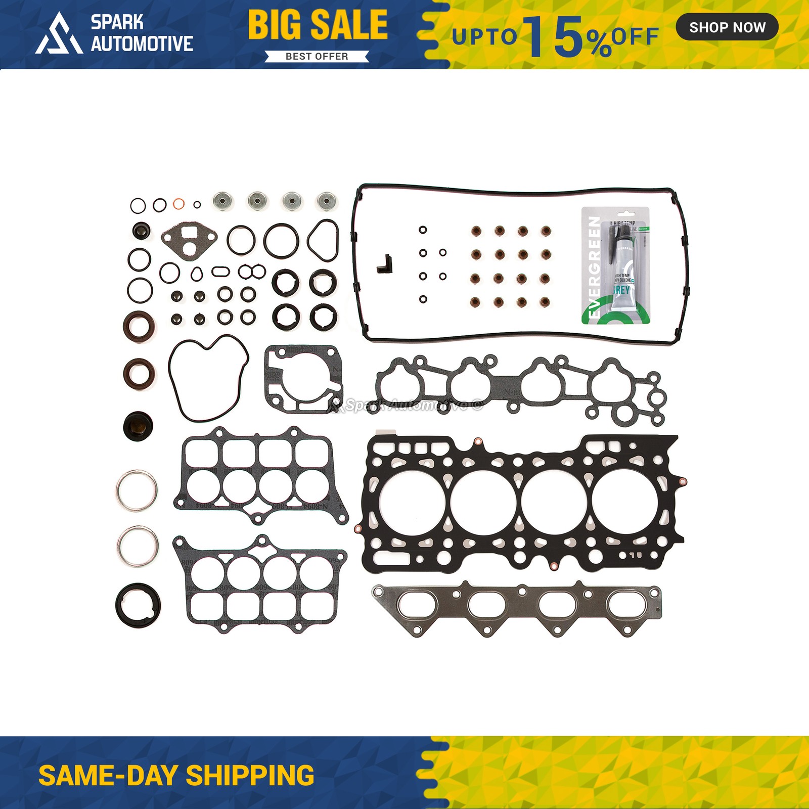 Head Gasket Set Fit 92-96 Honda Prelude 2.3 DOHC 16V H23A1