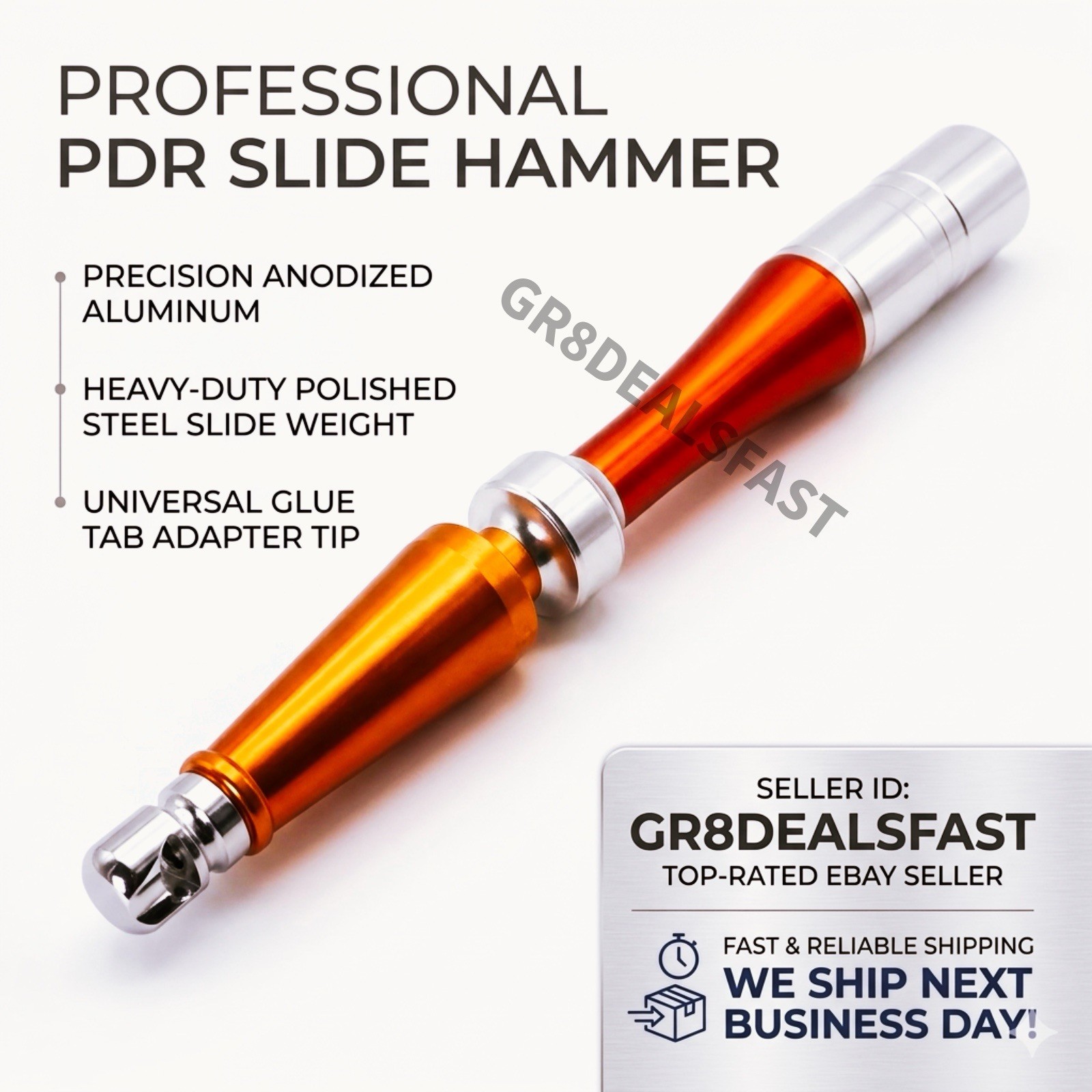 Slide Hammer Dent Repair Tool Aluminum Weighted Glue Pull Metal Damage Crease 🔥
