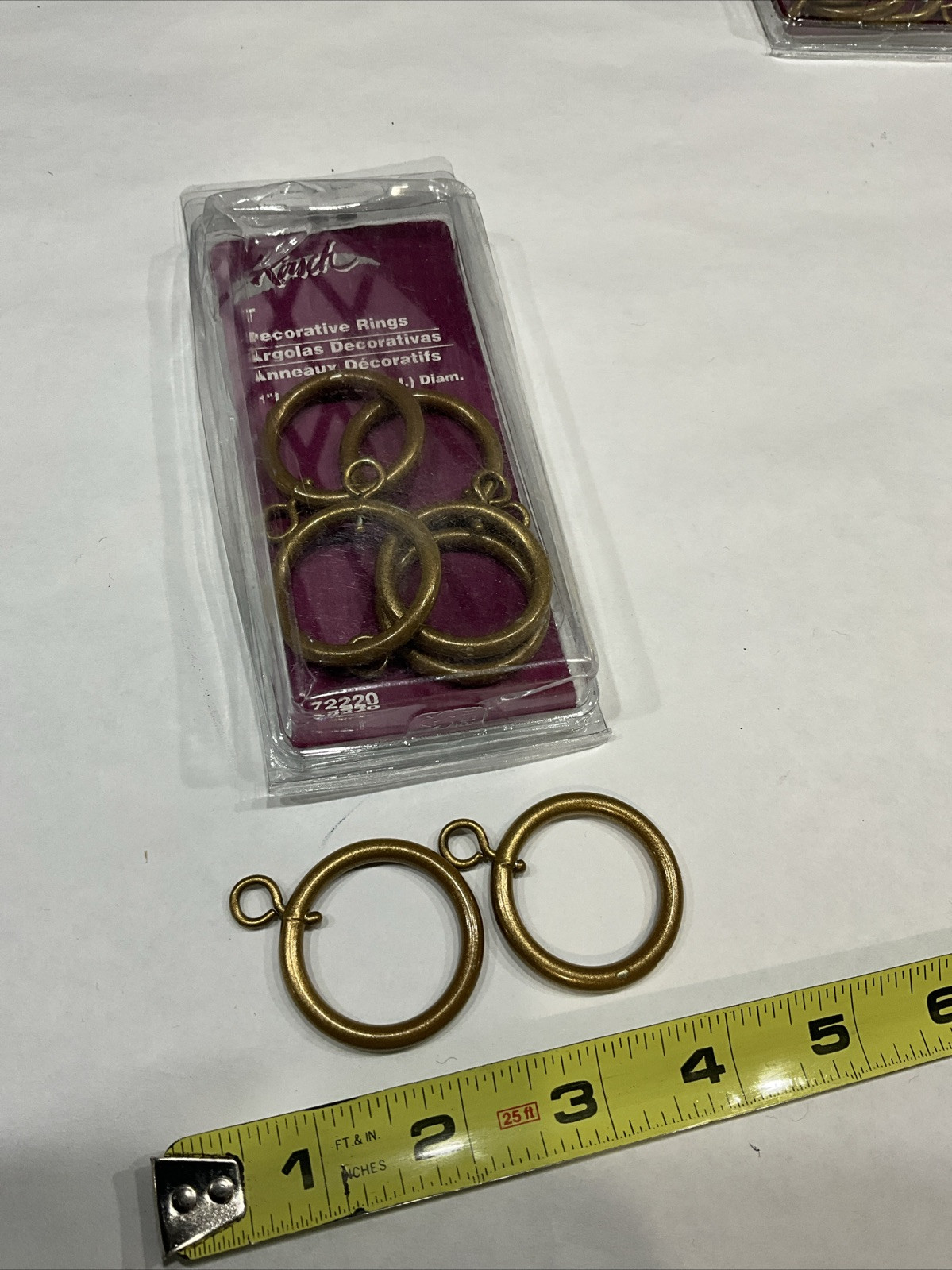 Kitchen Decorative Ring 1 Inch Inside Diameter Copper Bronze Set Of 7