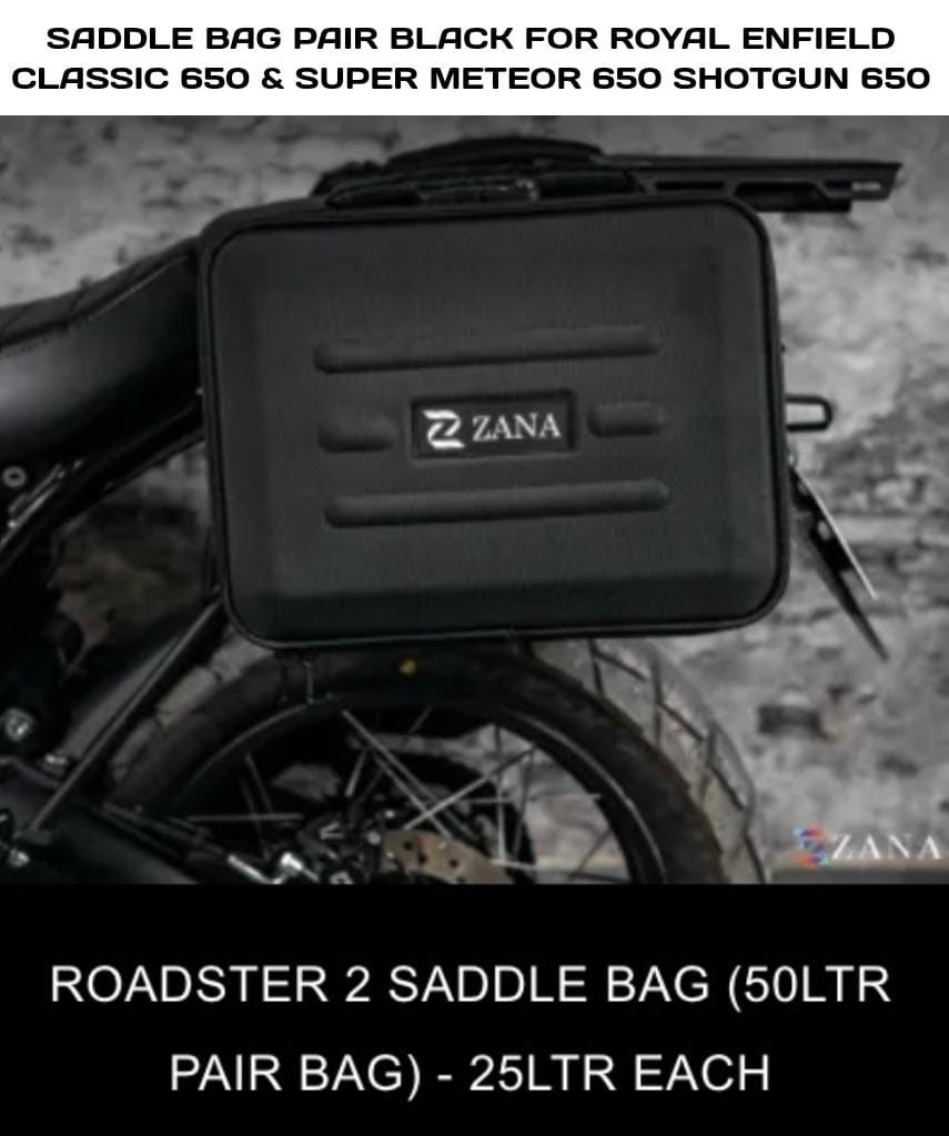 ROADSTER SADDLE BAGS FIT FOR RE SUPER METEOR 650 & SHOTGUN 650 & CLASSIC 650