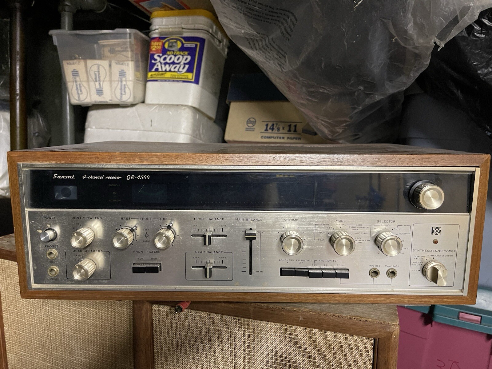 Vintage Sansui QR-4500 4 Quad Channel Stereo Receiver