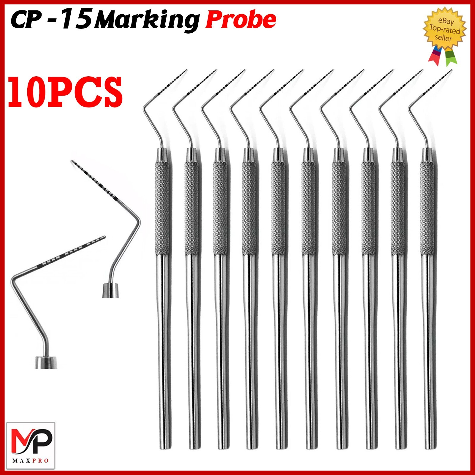 Dental Perio Explorer 23 Probe UNC 15 Color Marking Diagnostic Double Ended Tool