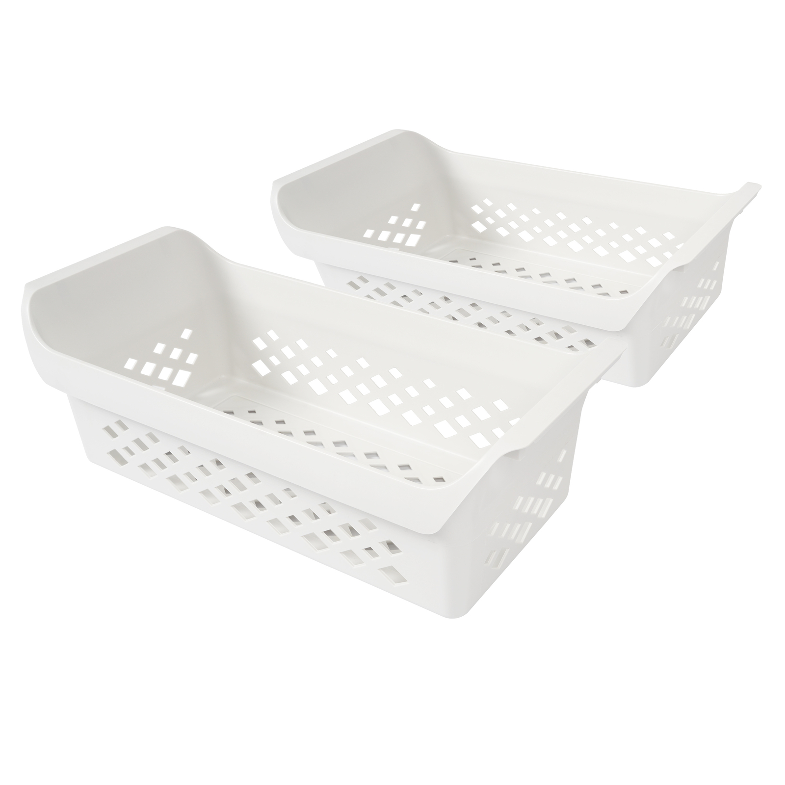 Freezer Baskets orgianzer bins 24-1/2" Long White For Frigidaire Chest Freezer
