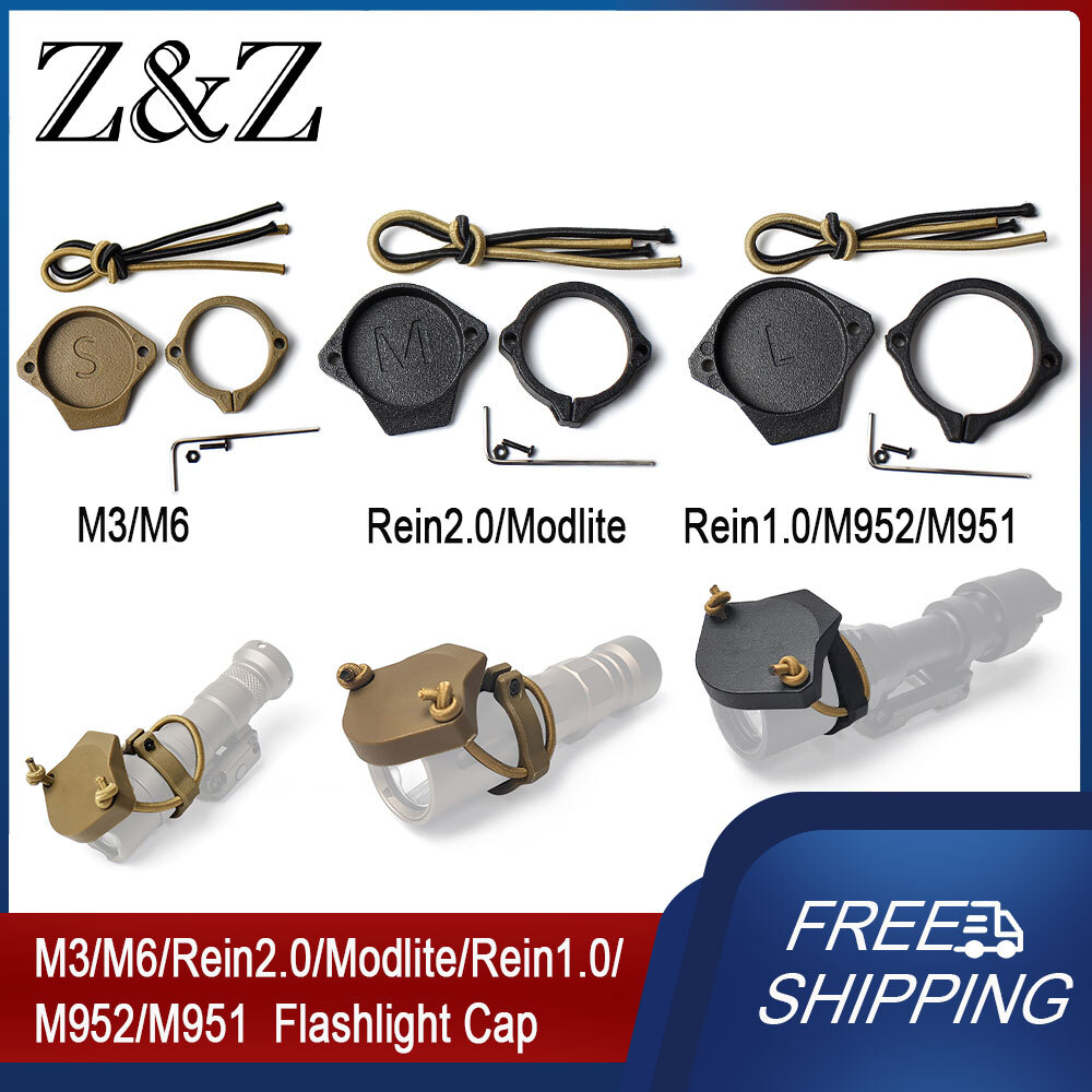 For M300 M600 Rine 1.0/2.0 Tactical Light Flashlight Cap Protective Lens Cover