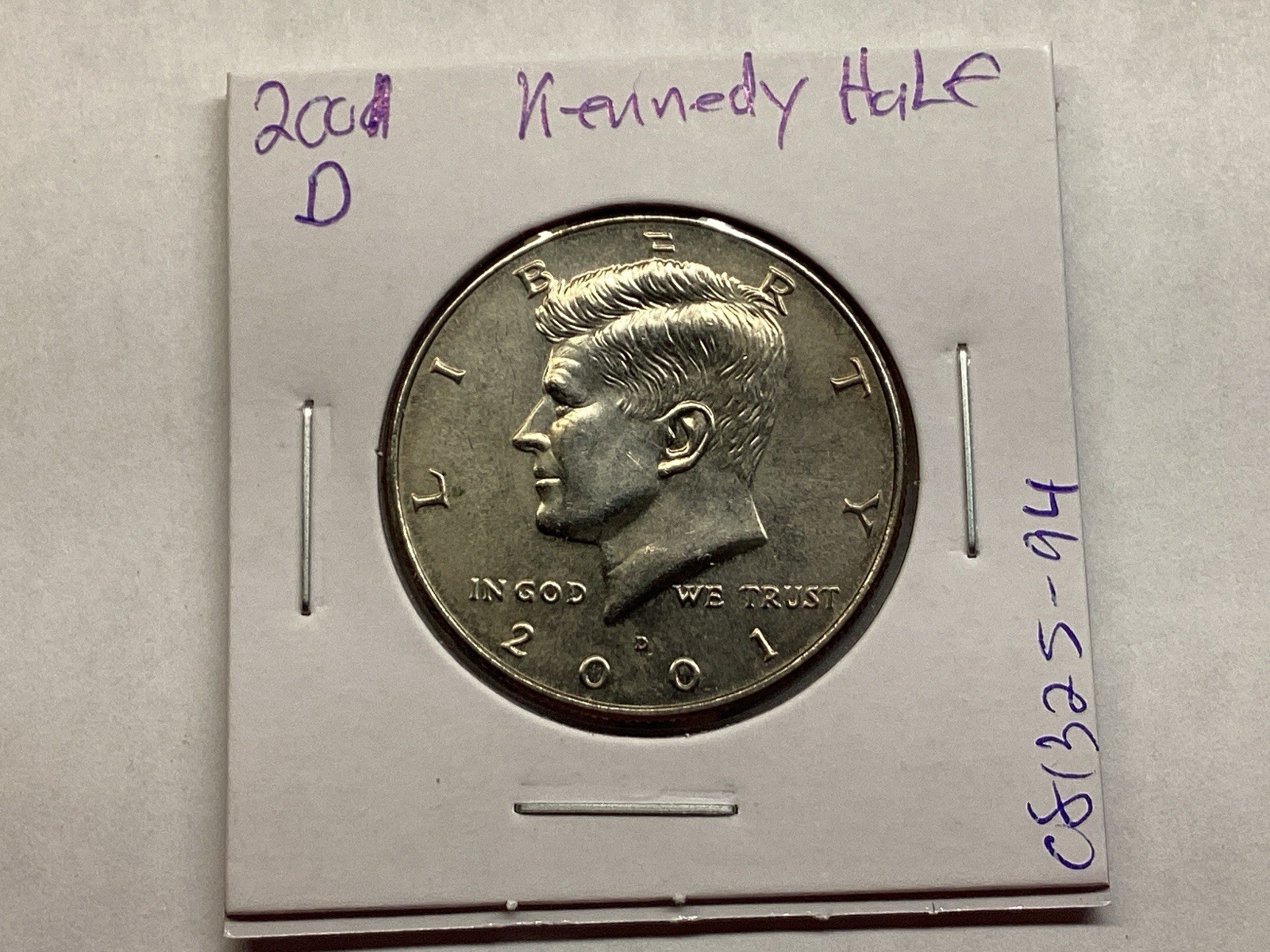 2001 D Kennedy Uncirculated Half Dollar from Denver Mint 81325 94r