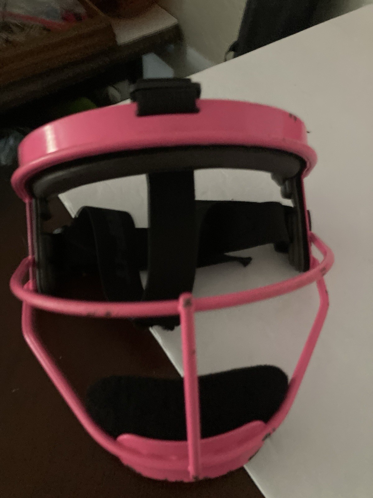RIP-IT Defense Pro Youth Softball Protective Face Mask Shield Guard - Pink - EUC
