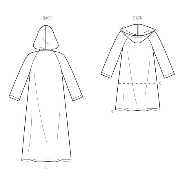 New Look Misses' Coat with Hood Sewing Pattern Packet, Design Code S9129, Sizes