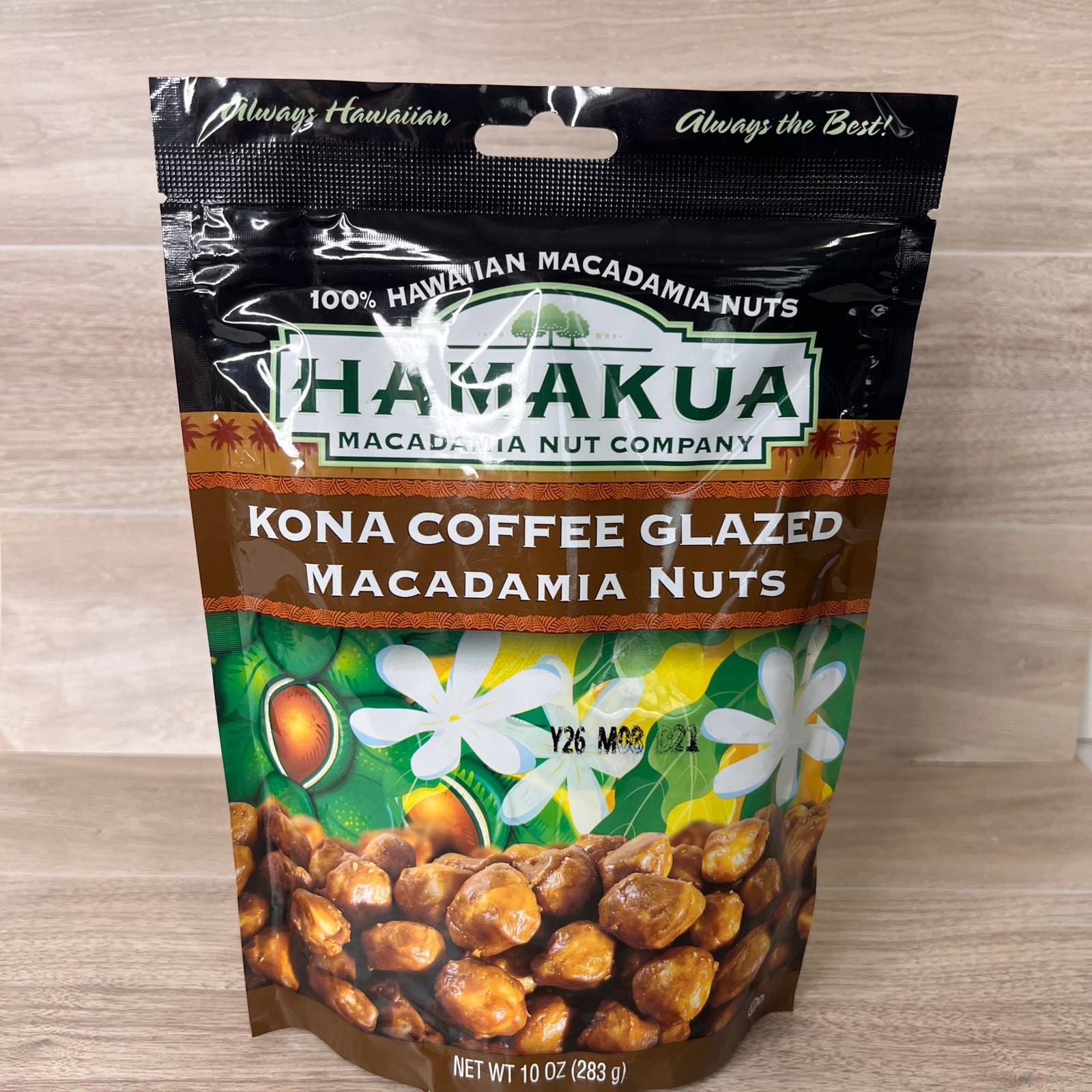 Hamakua kona Coffee  Glazed Macadamia Nuts - 10oz Hawaiian Snack Gift