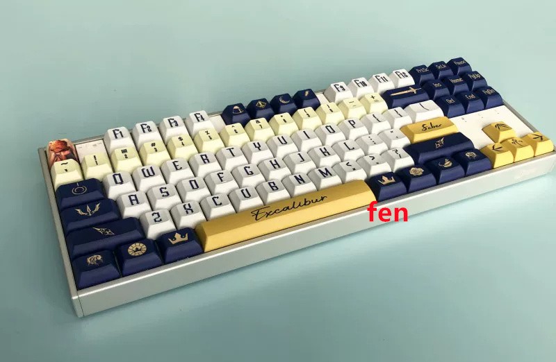 Fate Grand Order Altria Saber Keycaps KCA PBT 140 Keycaps Cherry MX Keyboard New