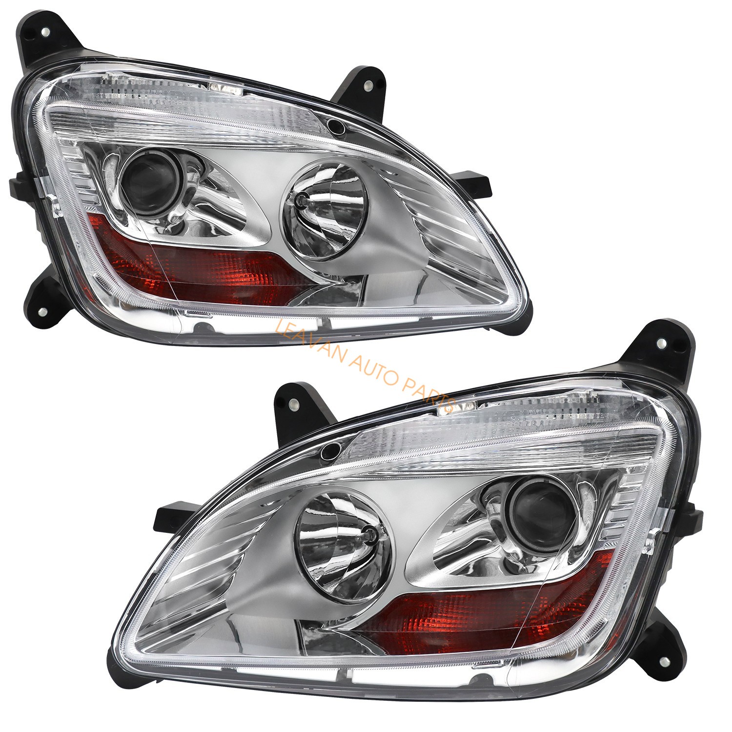 For 2011-2021 Peterbilt 579 587 Halogen Projector Headlight Assembly Left&Right