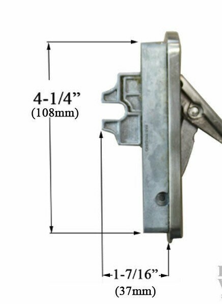 Ass Abloy Nova Slim Mulit-Point Lock Casement 37mm Handle Blue-white