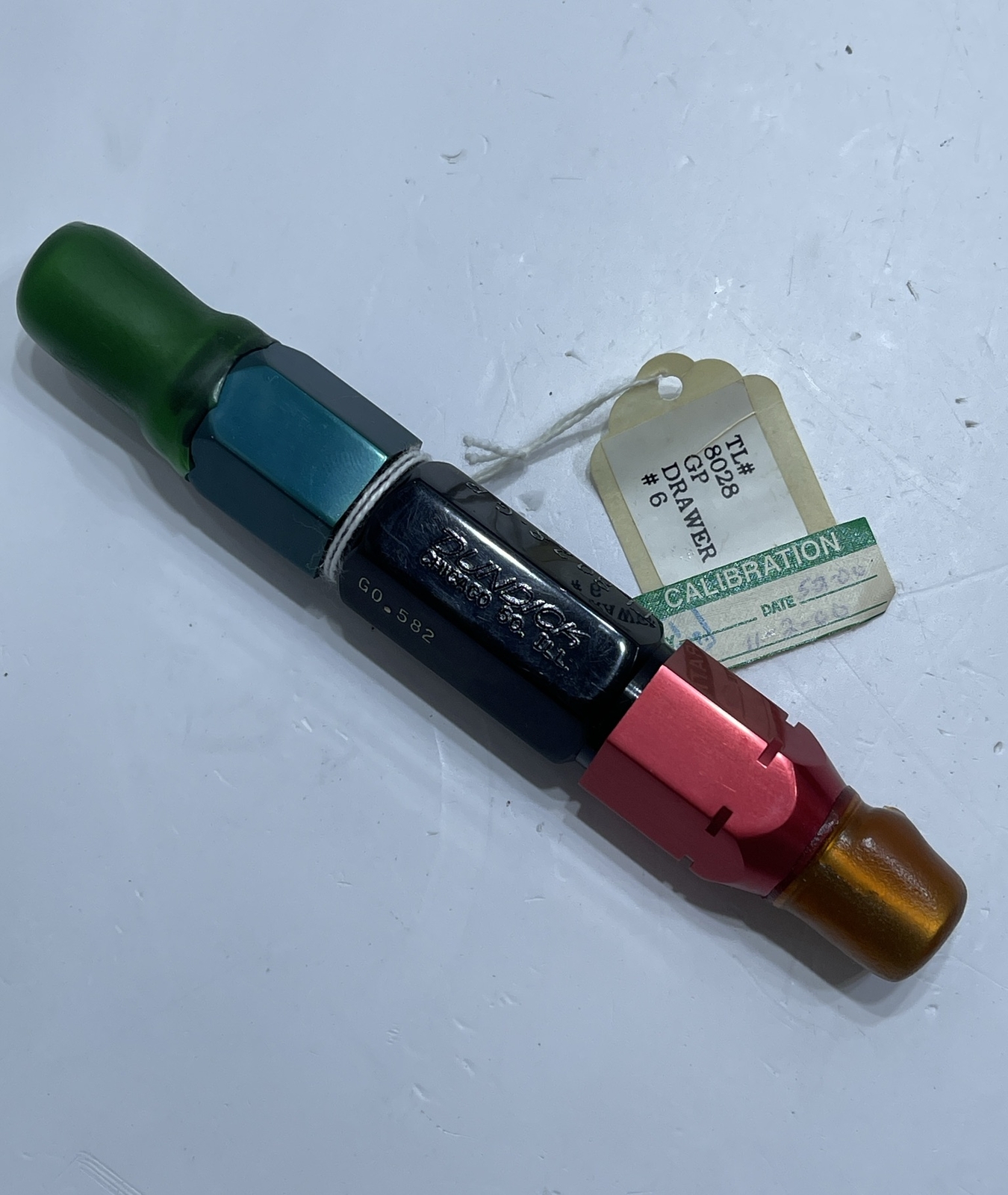 Dundick .582 .584 GO NO GO Pin Plug Gage X TL8028-GP USA  PT76925