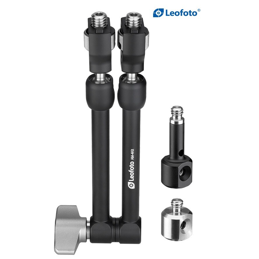 【US Dealer】Leofoto AM-4 Kit Versa Magic Arm | Anti-Twist Adapter | 3/8th Screw