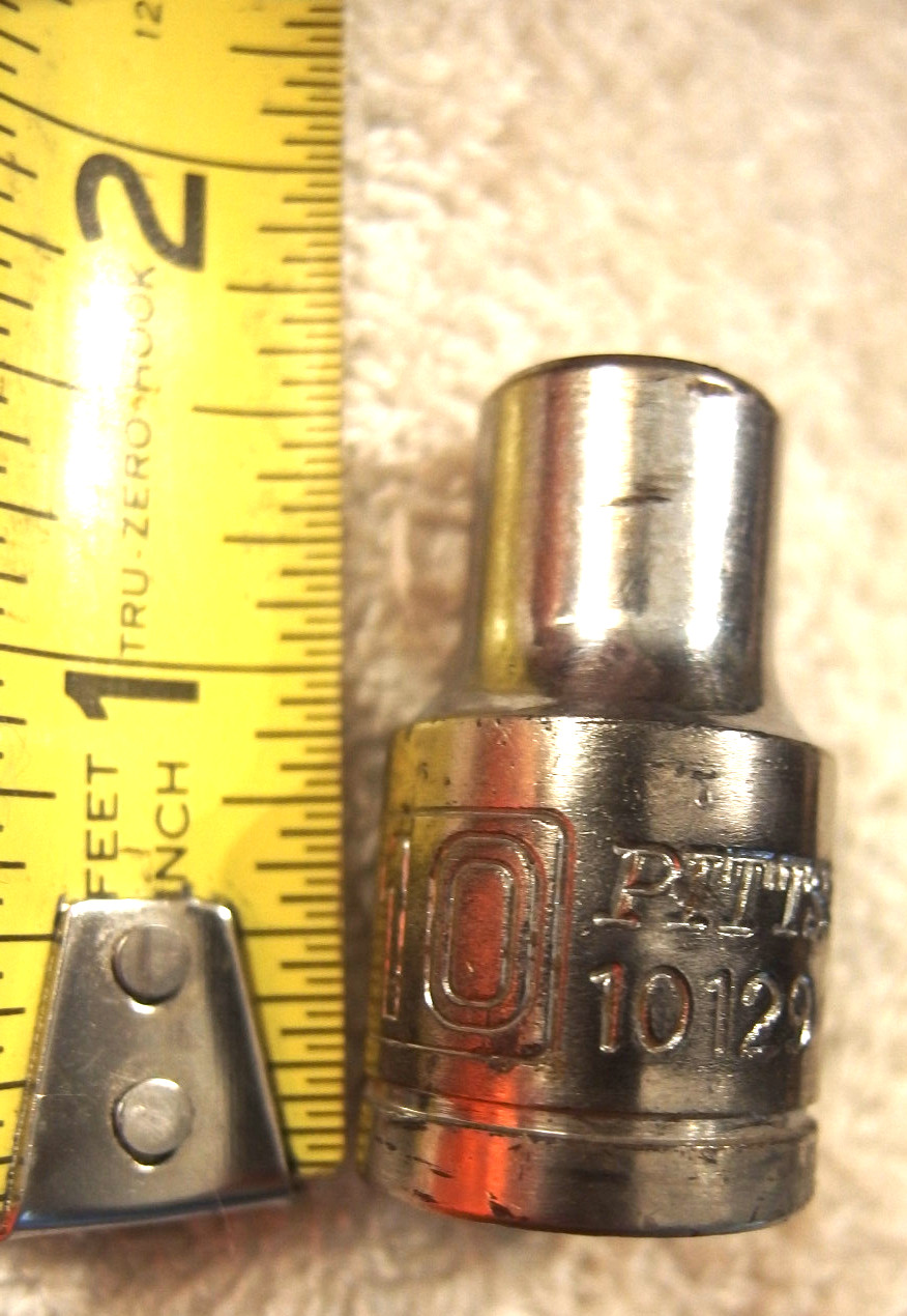 10 mm,Pittsburgh Pro 10mm x 1/2" Dr Socket 12 Point #10129 VTg tool