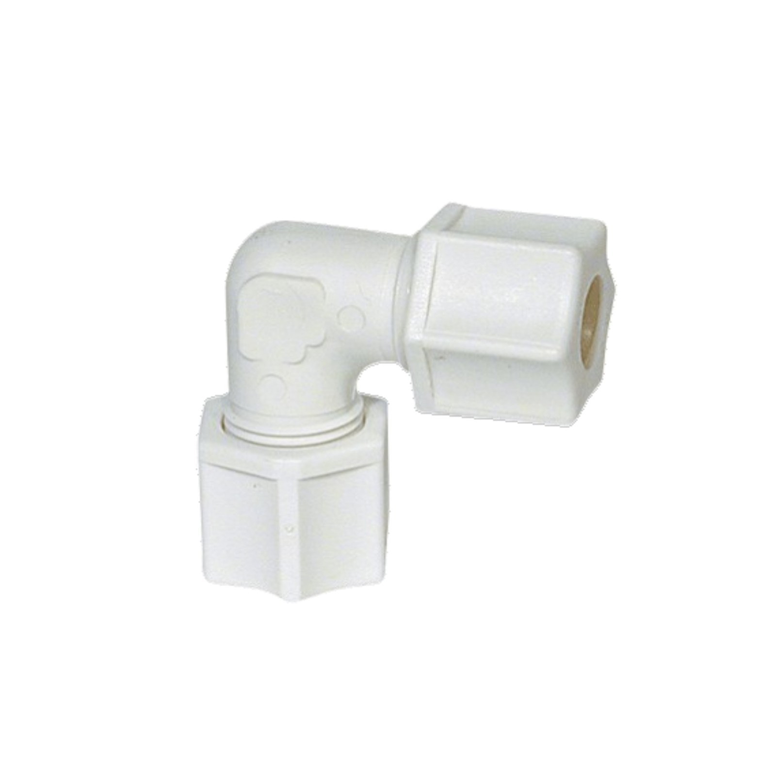 Jaco 50-6-N-O - Nylon Union Elbow 3/8" OD Tube x 3/8" OD Tube (506NO)