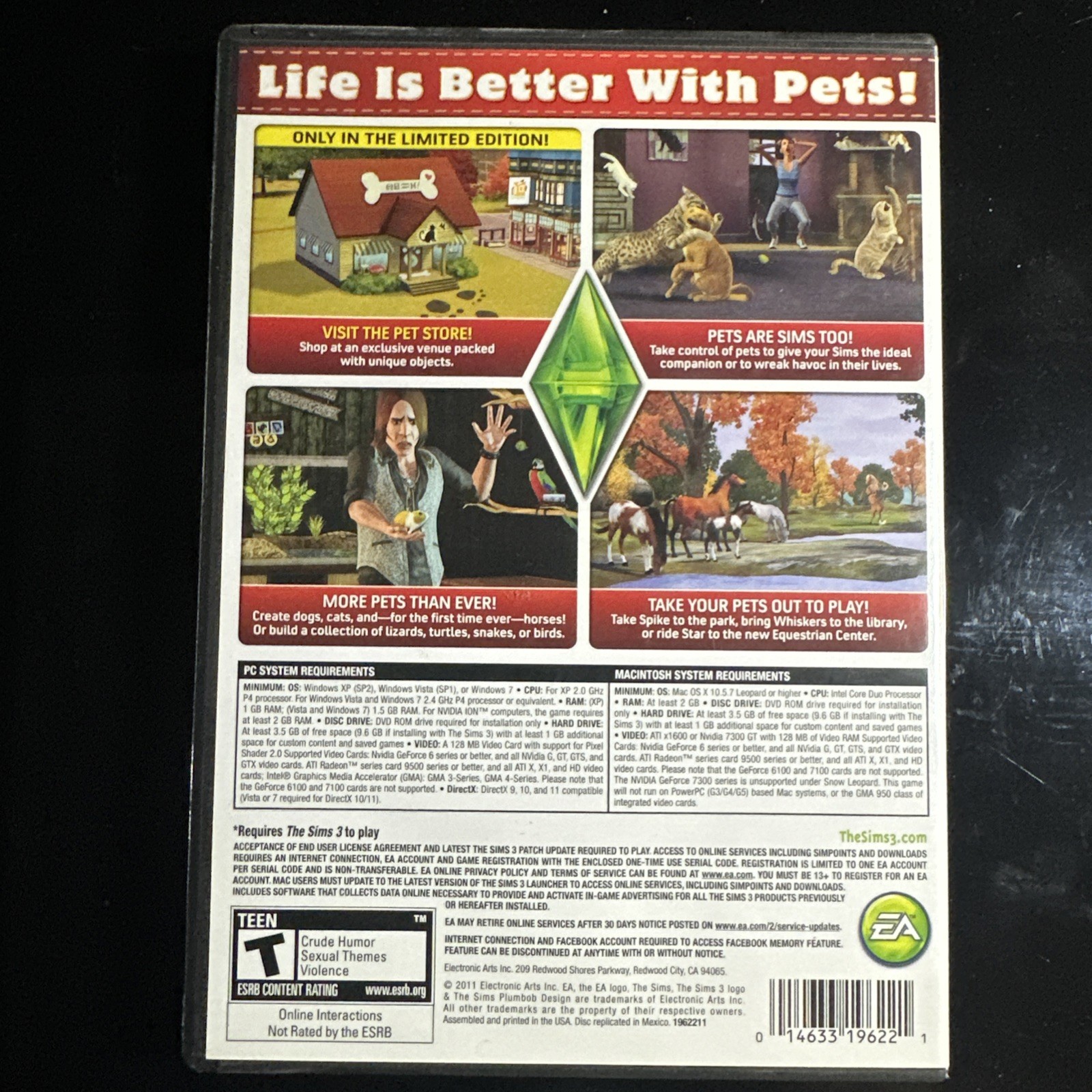 The Sims 3 + Pets Expansion Pack PC & Mac DVD-ROM
