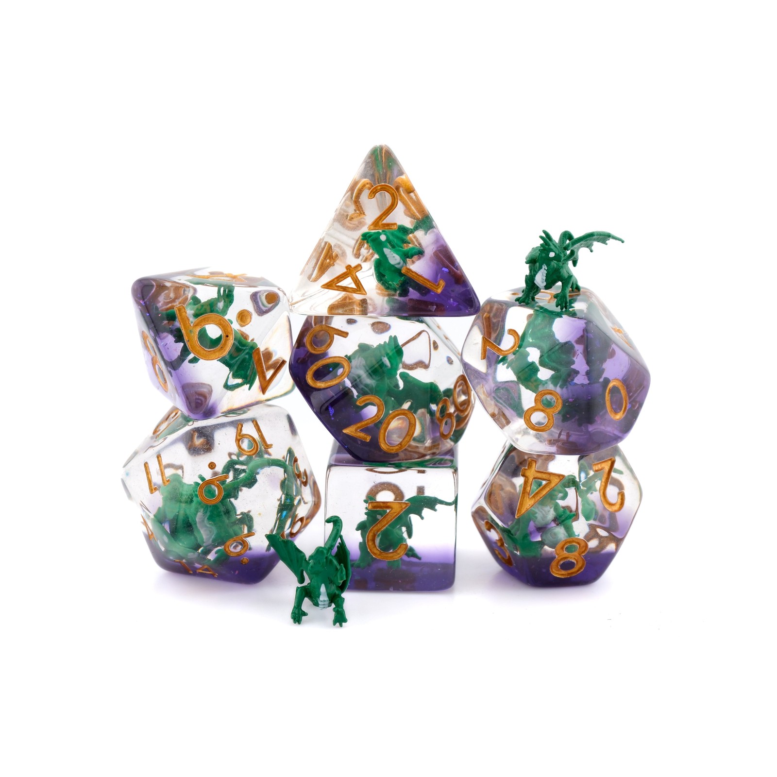 Dragon Resin 7 Piece DnD Dice Set