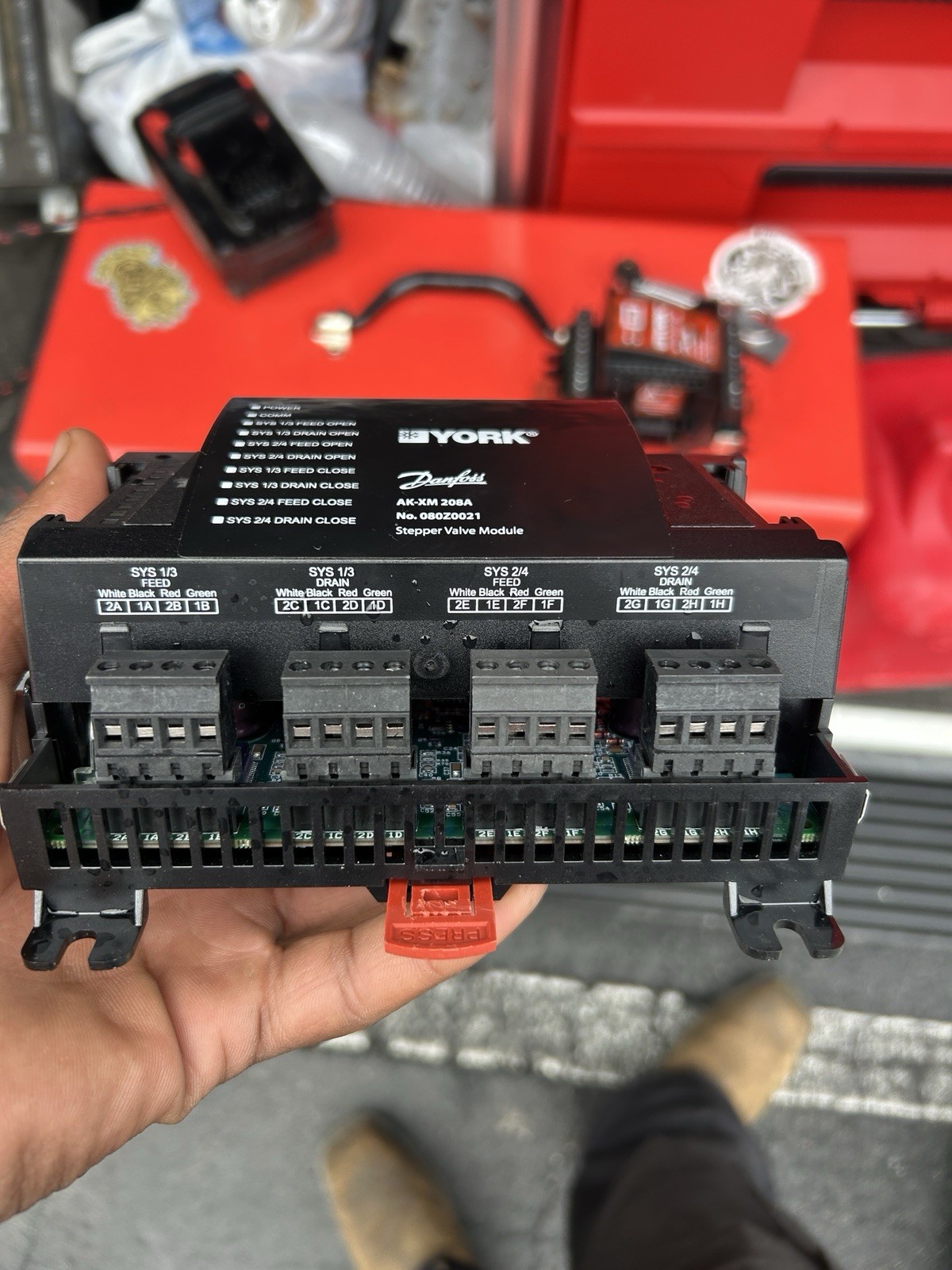 YORK AK-XM 208A Stepper Valve Module for Danfoss 24V AC/DC 1A