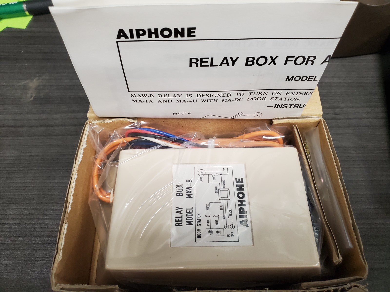 NEW Aiphone MAW-B External Light Activation Relay for Video Intercom System