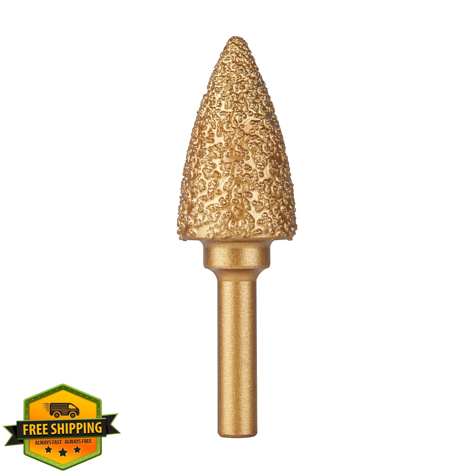 HUHAO Diamond Grinding Burr Bit 6mm Shank 18mm Head