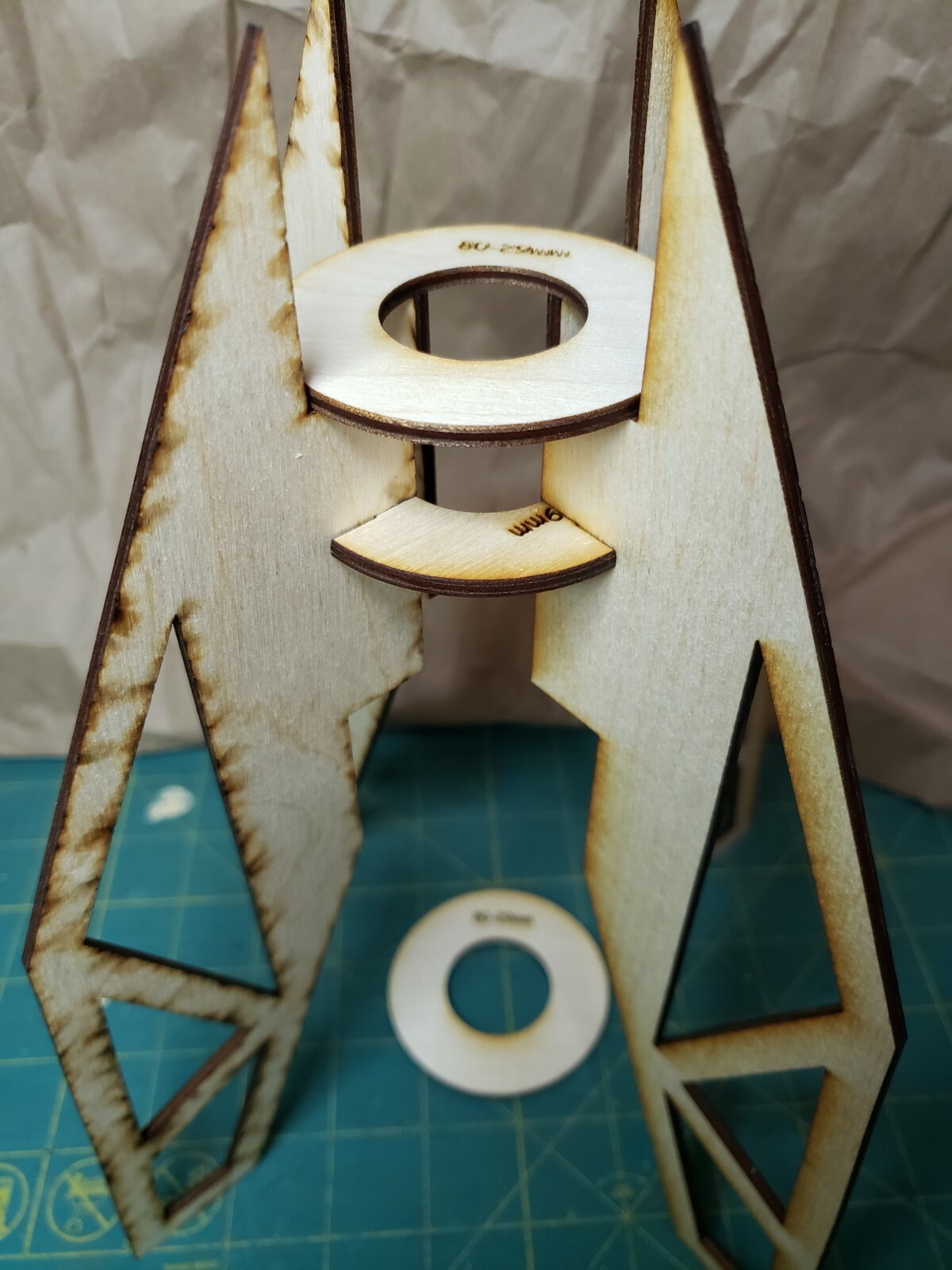 Plywood fins and ring upgrade for Estes Super Big Bertha Model Rocket kit