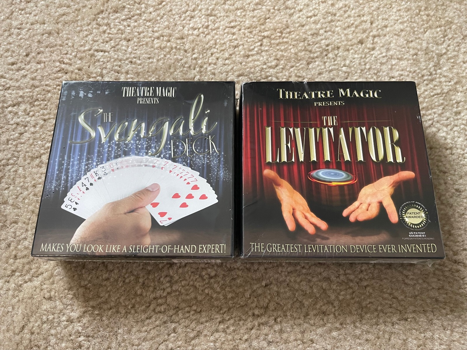Theatre Magic Presents The Svengali Deck and The Levitator Lot of 2 New Sealed