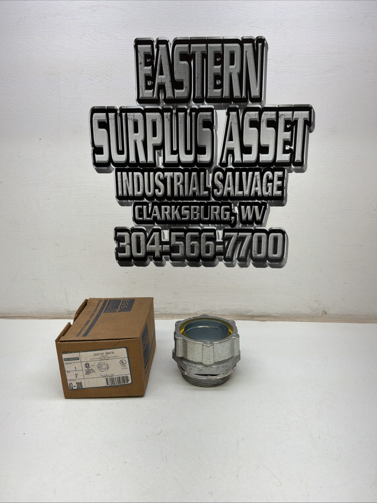 Electrical Group 4Q-300 3” Straight Liquid Tight Connector NIB