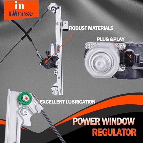 Front Driver Side Power Window Regulator with Motor Replacement for Front Left