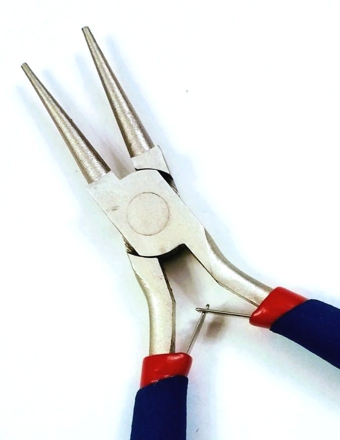 5" Precision Round Nose Spring Loaded Pliers with Cushion Handles