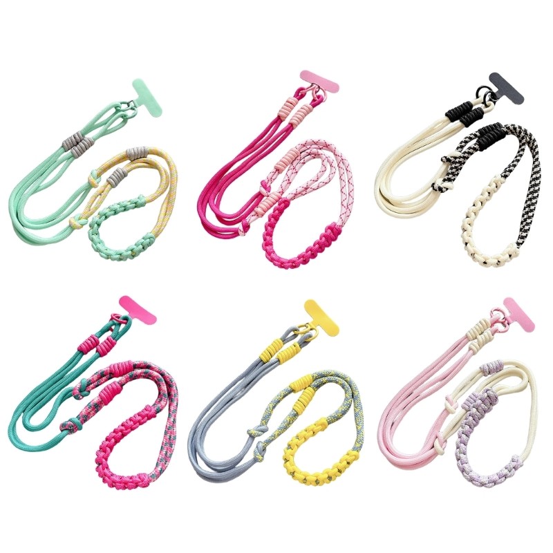 Premium Woven Mobile Cord Rope Multifunction Keychain Accessory Ergonomic Design