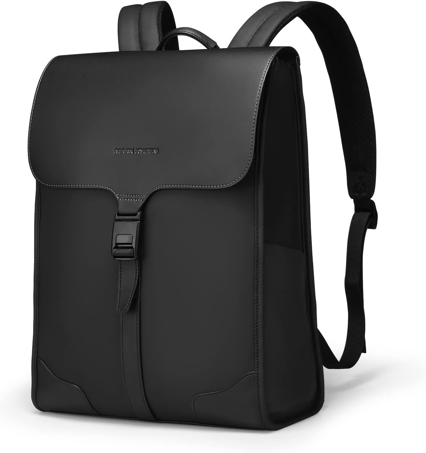 Slim Laptop Backpack for Men, 15.6 Inch 11.8 x 5.9 x 15.7 inch, Black