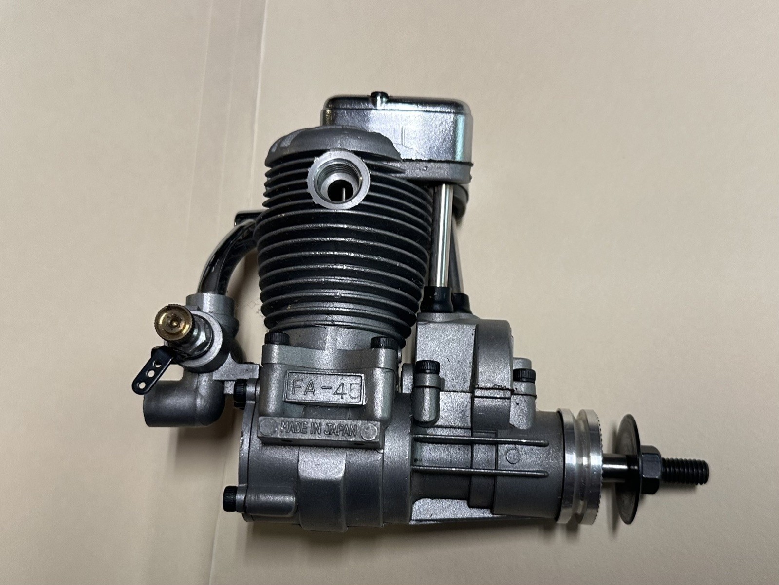 Vintage Saito FA-45 7.5cc Glow Engine Four Stroke NOS