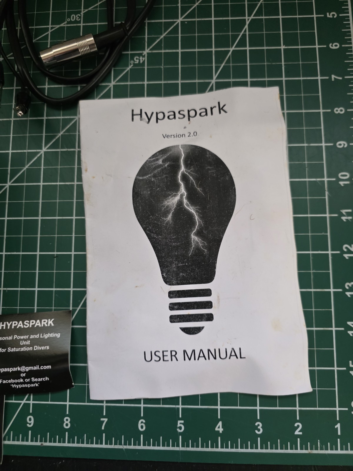 Hypaspark V 2.0 Personal Power Lighting Unit Custom For Dive Bunk As Is Untested