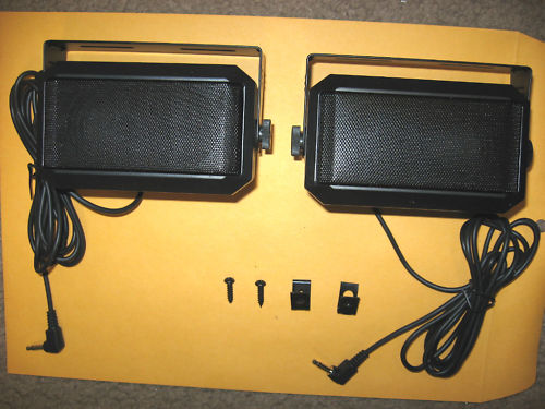 ICOM GENERIC HAM MOBILE BASE CB Communications Extension Speaker 2 SPEAKERS