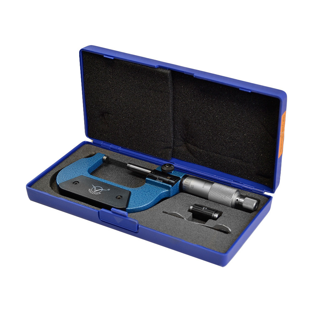 1-2" Outside Micrometer 0.0001" Precision Gauge Ratchet Stop Machinist Tool