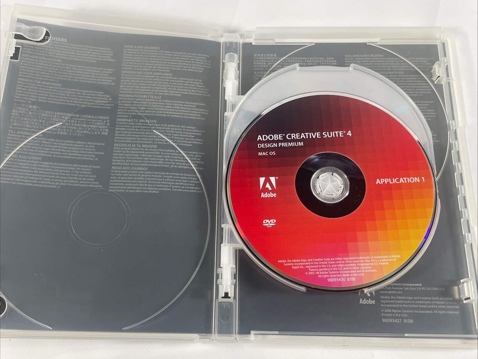Adobe Creative Suite 4 CS4 Design Premium For MAC OS Full Retail DVD Version